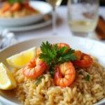 Arroz de Marisco à Moda de Cascais Fresco finalizado e em destaque, ideal para as refeições familiares.