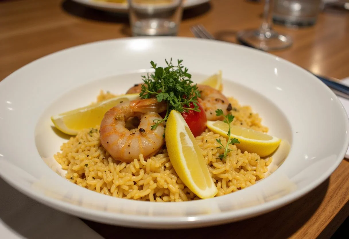 Arroz de Marisco à Moda de Matosinhos Fresco servido, convidativo e apetitoso.