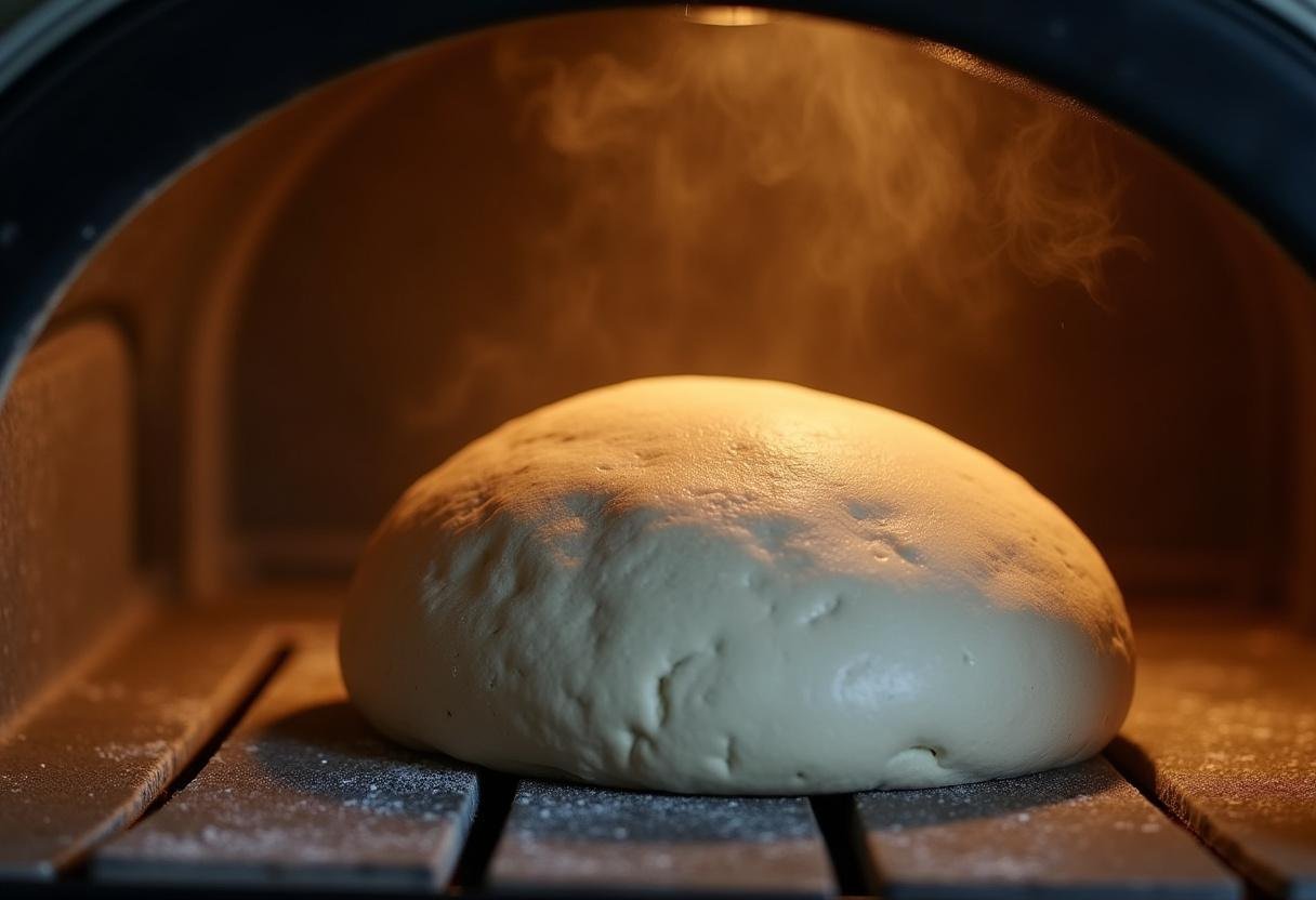 Colocando o Pão Alentejano Autêntico no forno para assar.