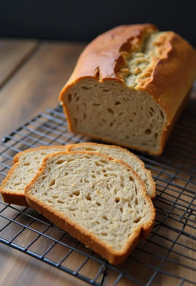 Pão integral multigrãos fresquinho em uma grade, perfeito para servir.
