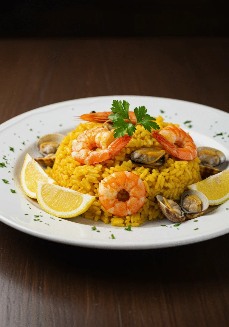 Arroz de Marisco à Moda de Matosinhos Fresco servido, convidativo e apetitoso.