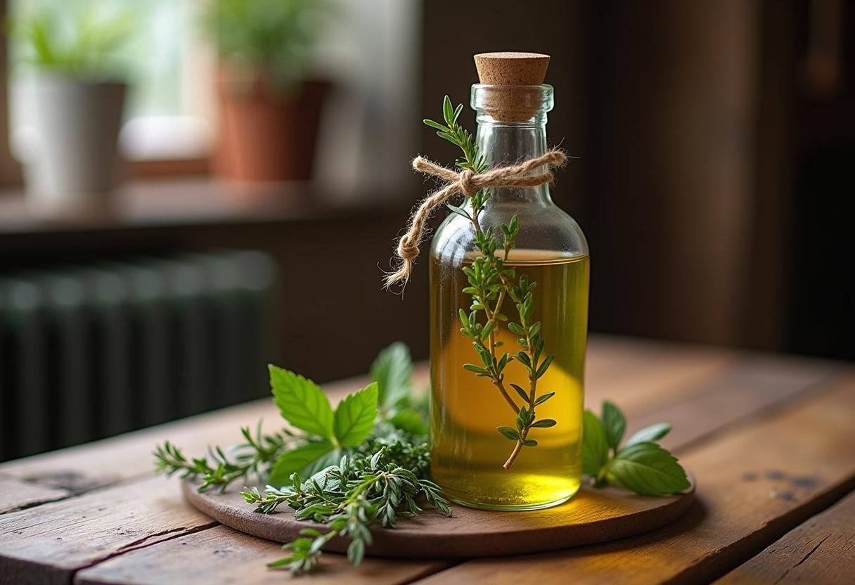 Azeite de dende aromático finalizado, pronto para ser utilizado em pratos deliciosos.