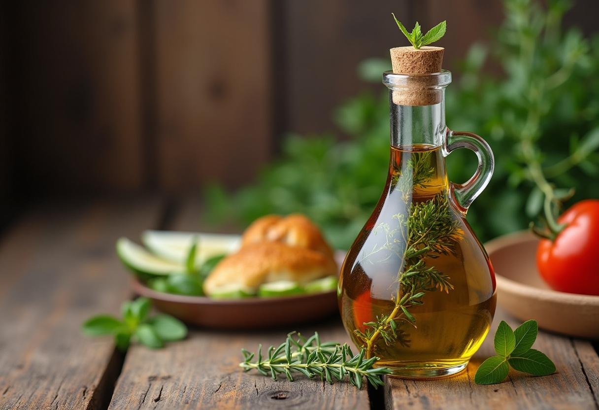 Azeite de dende aromático finalizado, pronto para ser utilizado em pratos deliciosos.