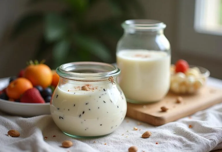 Finished leite condensado sem lactose in a jar, perfect for desserts and fruit.