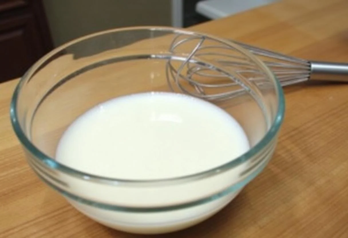 Coconut milk being prepared to make leite condensado sem lactose.