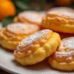 Finished queijadas de laranja dessert, golden and sweet for any occasion.