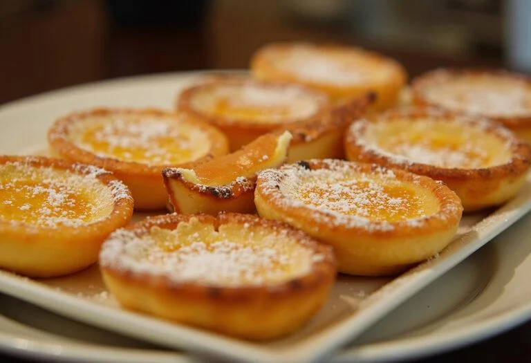 Finished tarte de nata crocante, a delicious receita de tarte de nata ready for enjoyment.