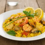 Finished Arroz de Marisco à Moda de Figueira da Foz Rico, ready to be enjoyed.