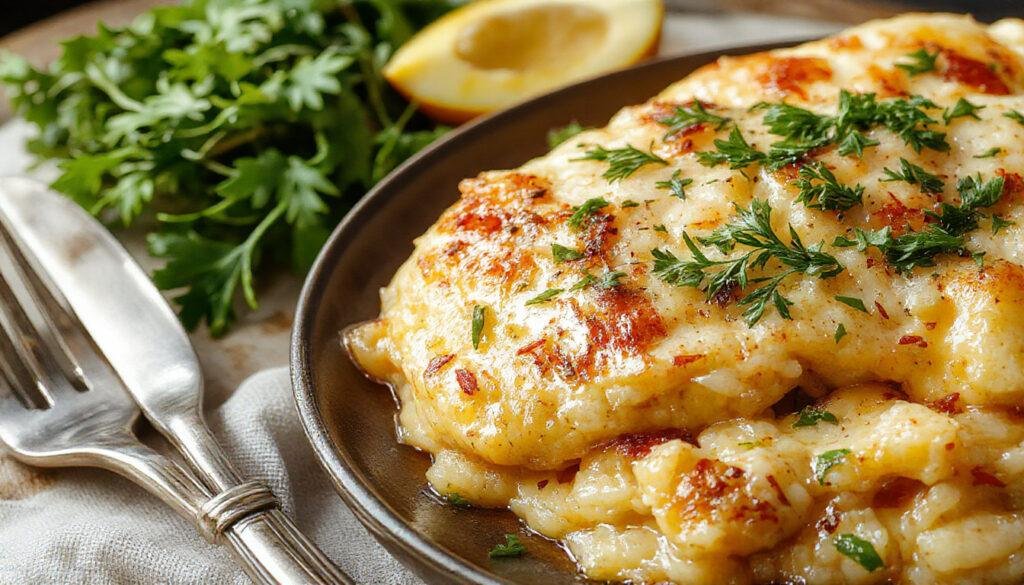 Uma porção de panquecas de arroz sem glúten douradas, empilhadas elegantemente no prato, com uma textura leve e arejada, decoradas com fatias de frutas frescas e um toque de mel, apresentadas sobre uma toalha de linho branco ao lado de uma colher de madeira e um copo de suco natural, capturada em um Iphone 13 Pro durante a luz natural suave do dia