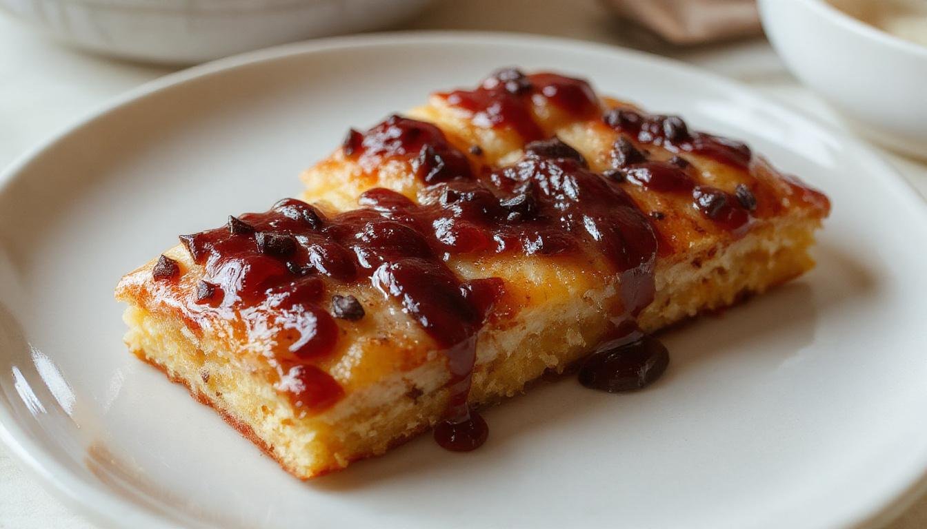 Imagem de um pastelzinho de mandioca dourado, crocante, com recheio visível de queijo derretido, apresentado em um prato branco com decoração de salsa ao lado, capturado com um iPhone 13 Pro