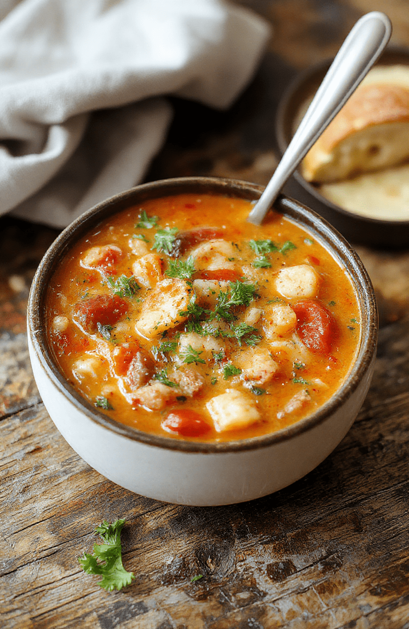 A vibrant bowl of minestrone soup filled with colorful vegetables, beans, and pasta, garnished with fresh herbs on a rustic wooden table, creating a warm and inviting scene with natural daylight.