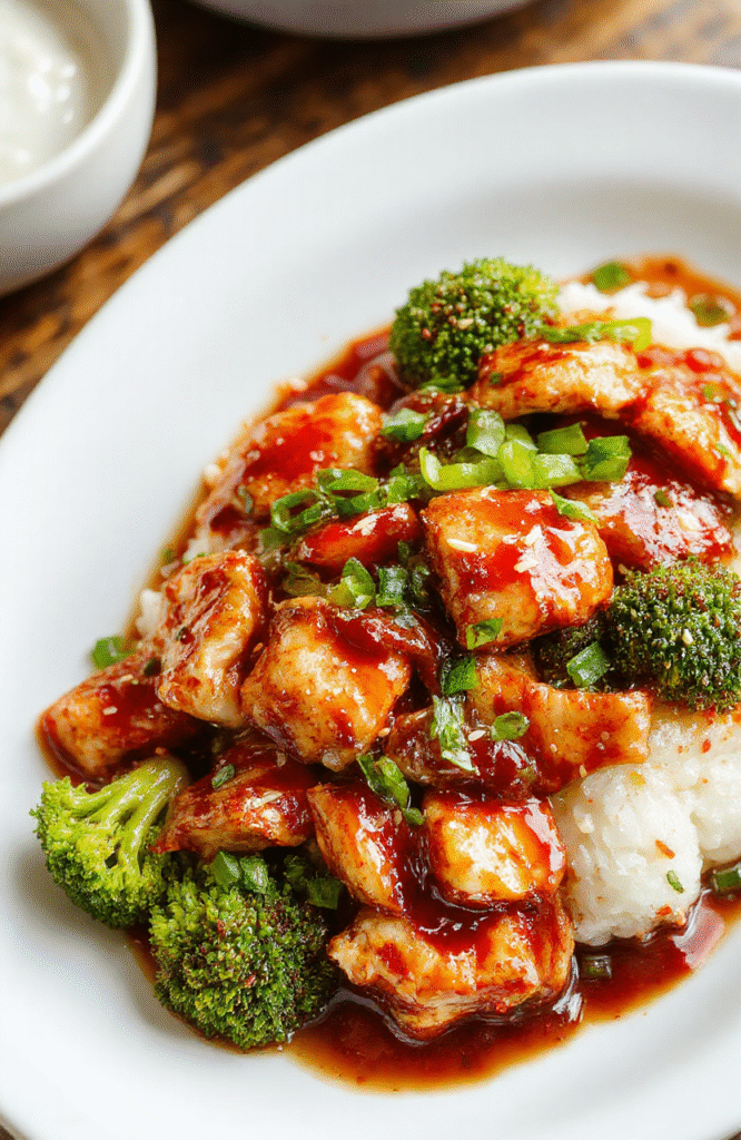A close-up of cheesy garlic chicken wraps sliced open to reveal tender chicken, melted cheese, fresh garlic, and herbs, all wrapped in a golden toasted tortilla, styled on a rustic wooden board with a side of fresh greens and a drizzle of creamy sauce, vibrant colors and tempting textures.