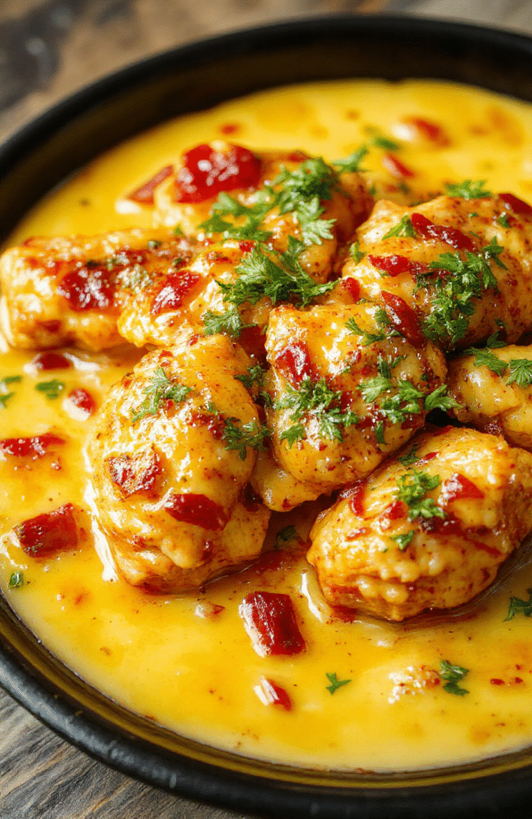 A vibrant plate of homemade butter chicken garnished with fresh cilantro, served on a white ceramic dish. The chicken has a rich, glossy orange sauce with a smooth texture, accompanied by fluffy steamed rice and colorful side vegetables, styled simply with natural lighting highlighting the creamy sauce.