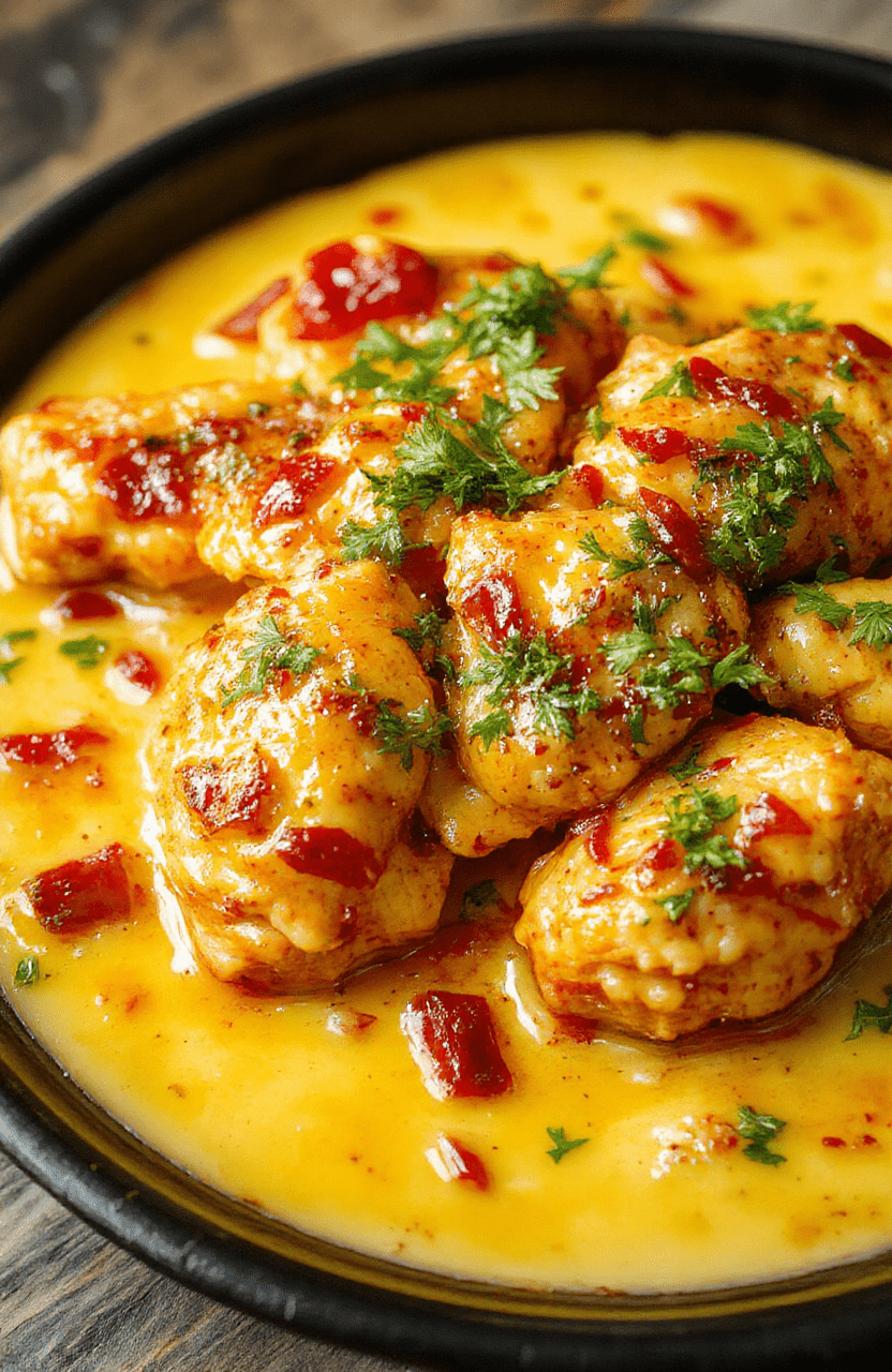 A vibrant plate of homemade butter chicken garnished with fresh cilantro, served on a white ceramic dish. The chicken has a rich, glossy orange sauce with a smooth texture, accompanied by fluffy steamed rice and colorful side vegetables, styled simply with natural lighting highlighting the creamy sauce.