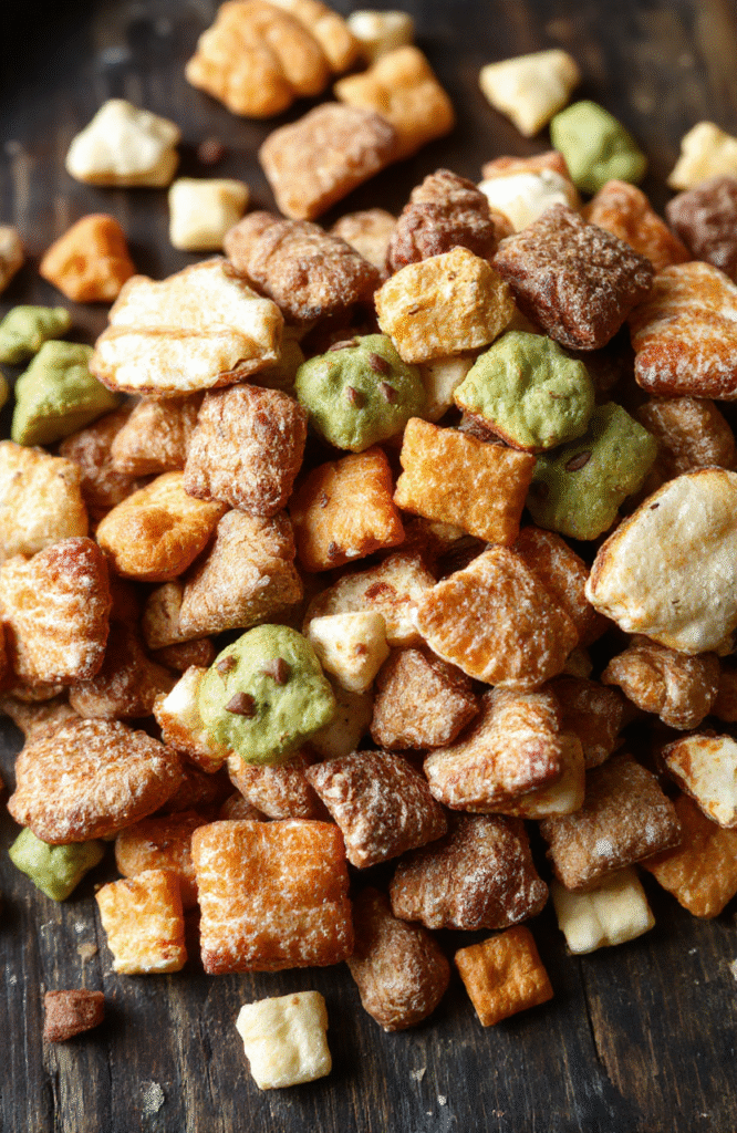 A close-up of cheesy garlic chicken wraps sliced open to reveal tender chicken, melted cheese, fresh garlic, and herbs, all wrapped in a golden toasted tortilla, styled on a rustic wooden board with a side of fresh greens and a drizzle of creamy sauce, vibrant colors and tempting textures.