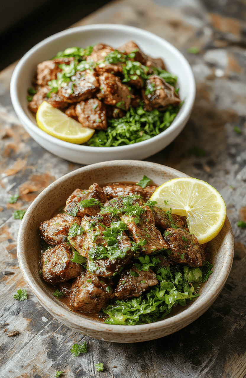 Vibrant cilantro lime steak bowl featuring sliced grilled steak, fresh cilantro, lime wedges, colorful vegetables, and a bed of fluffy rice, styled with a rustic wooden background, bright natural lighting highlighting textures and fresh ingredients.