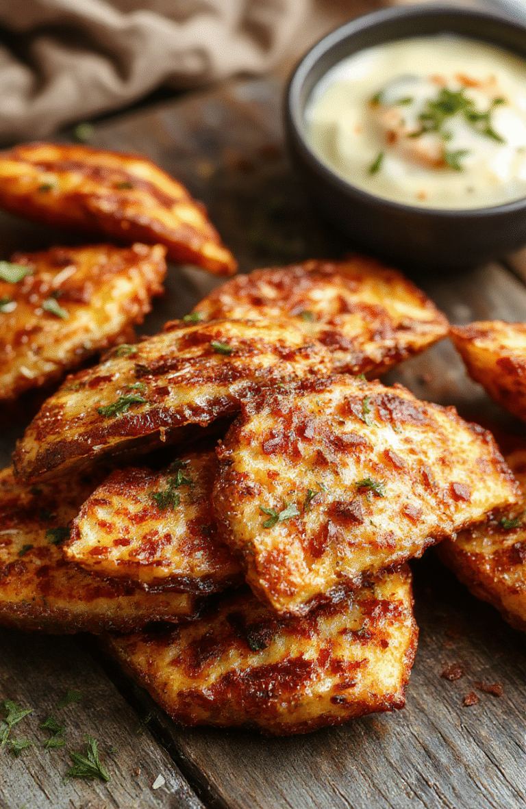 A vibrant plate of golden, crispy sweet potato fries arranged neatly on a rustic wooden surface. The fries have a textured, caramelized exterior with a hint of seasoning visible. Soft natural light highlights their crunchiness and bright orange color, with a blurred background emphasizing the appetizing dish packed with rustic charm and inviting textures.