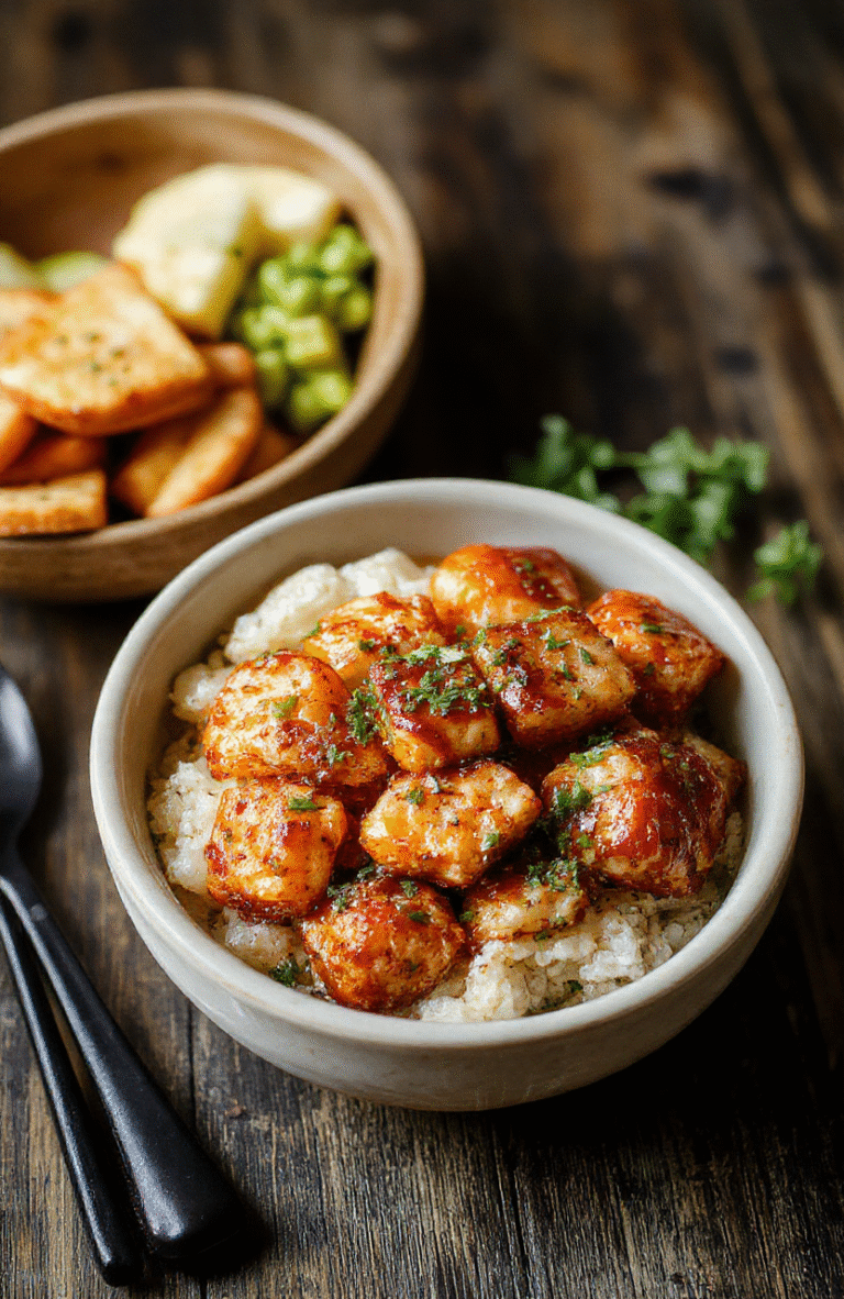 A vibrant bowl featuring perfectly cooked salmon bites glazed in glossy teriyaki sauce, served atop fluffy steamed rice with colorful steamed broccoli and sliced green onions, styled in a modern minimalistic setting with natural light highlighting the textures and glossy finish.