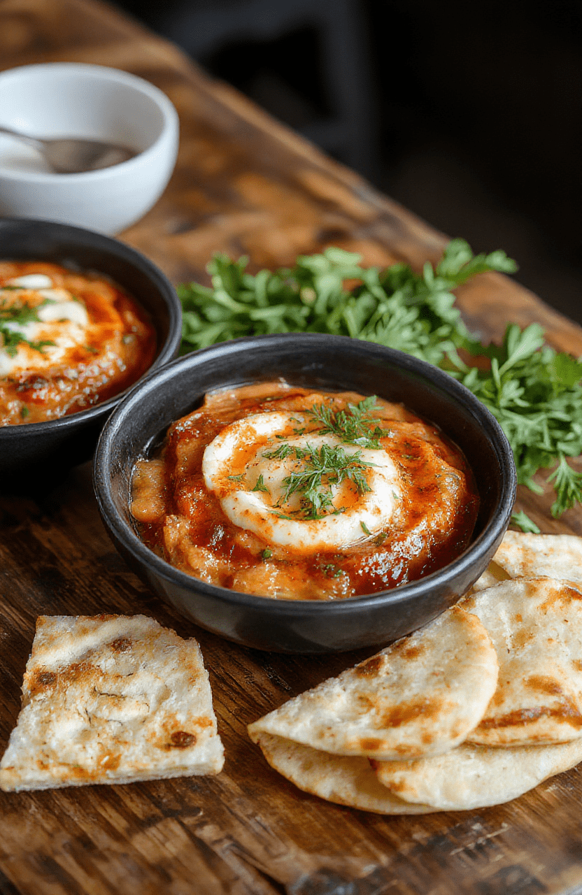 A creamy Caprese dip in a white ceramic bowl garnished with fresh basil leaves and cherry tomato halves, surrounded by sliced mozzarella and balsamic glaze, styled with a rustic wooden table, natural light highlighting the vibrant reds and greens, textured surface, and inviting presentation.