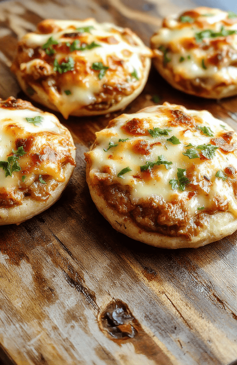 Colorful assortment of pita pizzas topped with fresh vegetables, melted cheese, and herbs, neatly arranged on a rustic wooden board. The vibrant toppings highlight a variety of flavors and textures, with crispy edges and gooey cheese, styled for a modern, healthy dinner presentation.