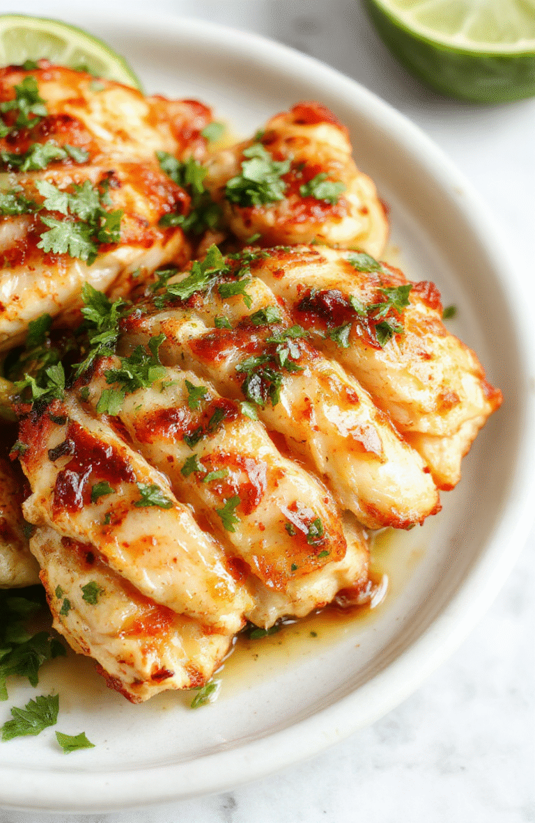 A vibrant plate of shredded cilantro lime chicken garnished with fresh lime wedges and chopped cilantro, served on a rustic white plate with a side of lime slices and a sprinkle of herbs, with a smooth lime green and white background, highlighting the tender, juicy texture of the chicken and fresh ingredients.
