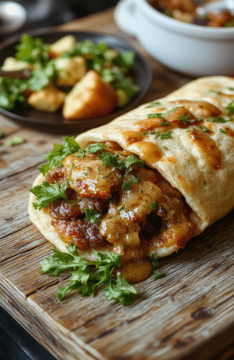 A vibrant bowl of melted-in-your-mouth birria featuring tender beef in rich red broth, topped with fresh cilantro, diced onions, and lime wedges, served with warm corn tortillas on a rustic wooden table, textures of the shredded beef and aromatic broth visible, styled for a mouthwatering display.