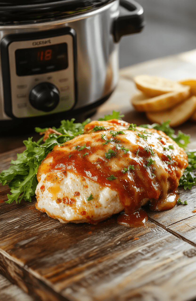 Tender, golden-brown chicken breasts top with melted mozzarella and parmesan cheese, served over al dente pasta with a rich red marinara sauce in a rustic ceramic bowl, garnished with fresh basil and a drizzle of olive oil, on a clean wooden table with soft natural lighting