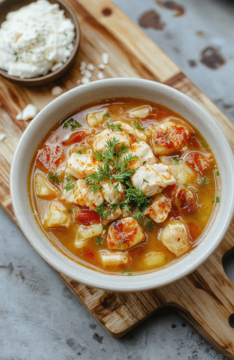 A steaming bowl of golden chicken noodle soup with tender shredded chicken, soft yellow carrots, pale green celery, and wide egg noodles, garnished with fresh parsley and served in a rustic ceramic bowl on a wooden table with natural daylight and soft shadows.